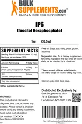 Label for IP6 (Inositol Hexaphosphate)