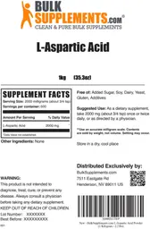 Label for L-Aspartic Acid