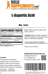 Label for L-Aspartic Acid