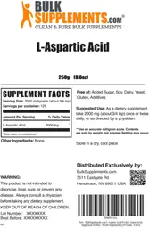 Label for L-Aspartic Acid
