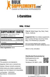 Label for L-Carnitine
