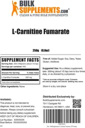 Label for L-Carnitine Fumarate