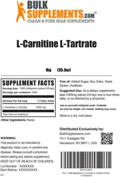Label for L-Carnitine L-Tartrate