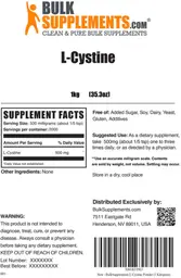 Label for L-Cystine
