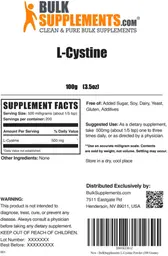 Label for L-Cystine