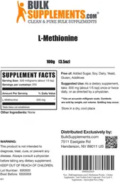 Label for L-Methionine