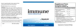 Label for Immune (Maximum Defense Formula)