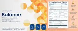 Label for Balance Orange Flavor