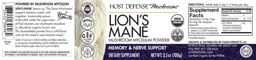Label for Lion's Mane