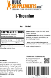Label for L-Theanine