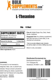 Label for L-Theanine