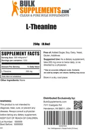 Label for L-Theanine