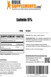 Label for Lutein 5%