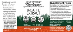 Label for Breathe Extract
