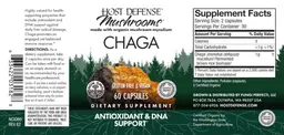 Label for Chaga