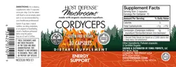 Label for Cordyceps