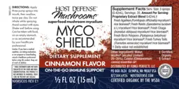 Label for Myco Shield Spray Cinnamon