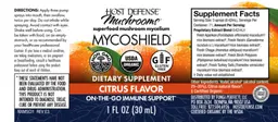 Label for MycoShield Spray Citrus Flavor