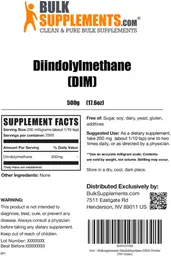 Label for Diindolylmethane (DIM)