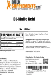 Label for DL-Malic Acid