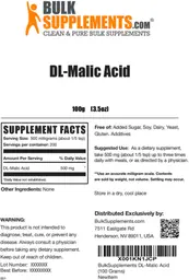 Label for DL-Malic Acid