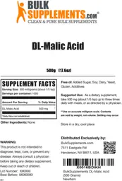 Label for DL-Malic Acid