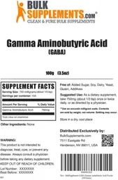Label for Gamma Aminobutyric Acid