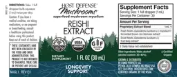 Label for Reishi Extract