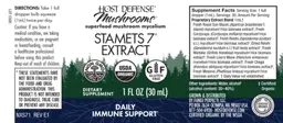 Label for Stamets 7 Extracts