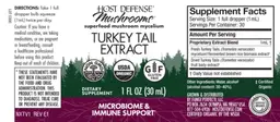 Label for Turkey Tail Extract