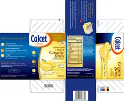 Label for Calcet Citrate Creamy Bites Lemon Cream