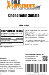 Label for Chondroitin Sulfate