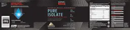 Label for Pure Isolate Vanilla Custard
