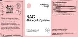 Label for NAC 600 mg