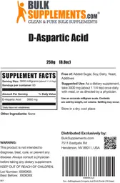 Label for D-Aspartic Acid