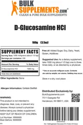 Label for D-Glucosamine HCl