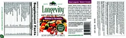 Label for Longevity Women's Formula