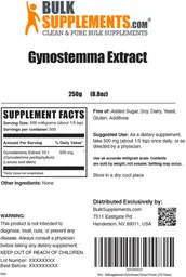 Label for Gynostemma Extract