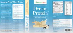 Label for Dream Protein Creamy French Vanilla Flavor