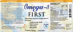 Label for Omega-3 First