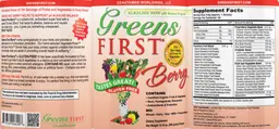 Label for Greens First Berry