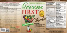 Label for Greens First Chocolate