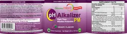 Label for pH Alkalizer PM Grape Flavor