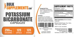 Label for Potassium Bicarbonate 250 mg Capsules
