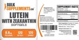 Label for Lutein with Zeaxanthin Softgels