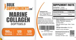 Label for Marine Collagen 150 mg Softgels