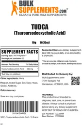 Label for TUDCA (Tauroursodeoxycholic Acid)