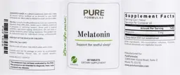 Label for Melatonin