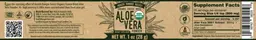 Label for Organic Freeze Dried Aloe Vera Powder