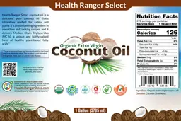 Label for Organic Extra Virgin Coconut Oil